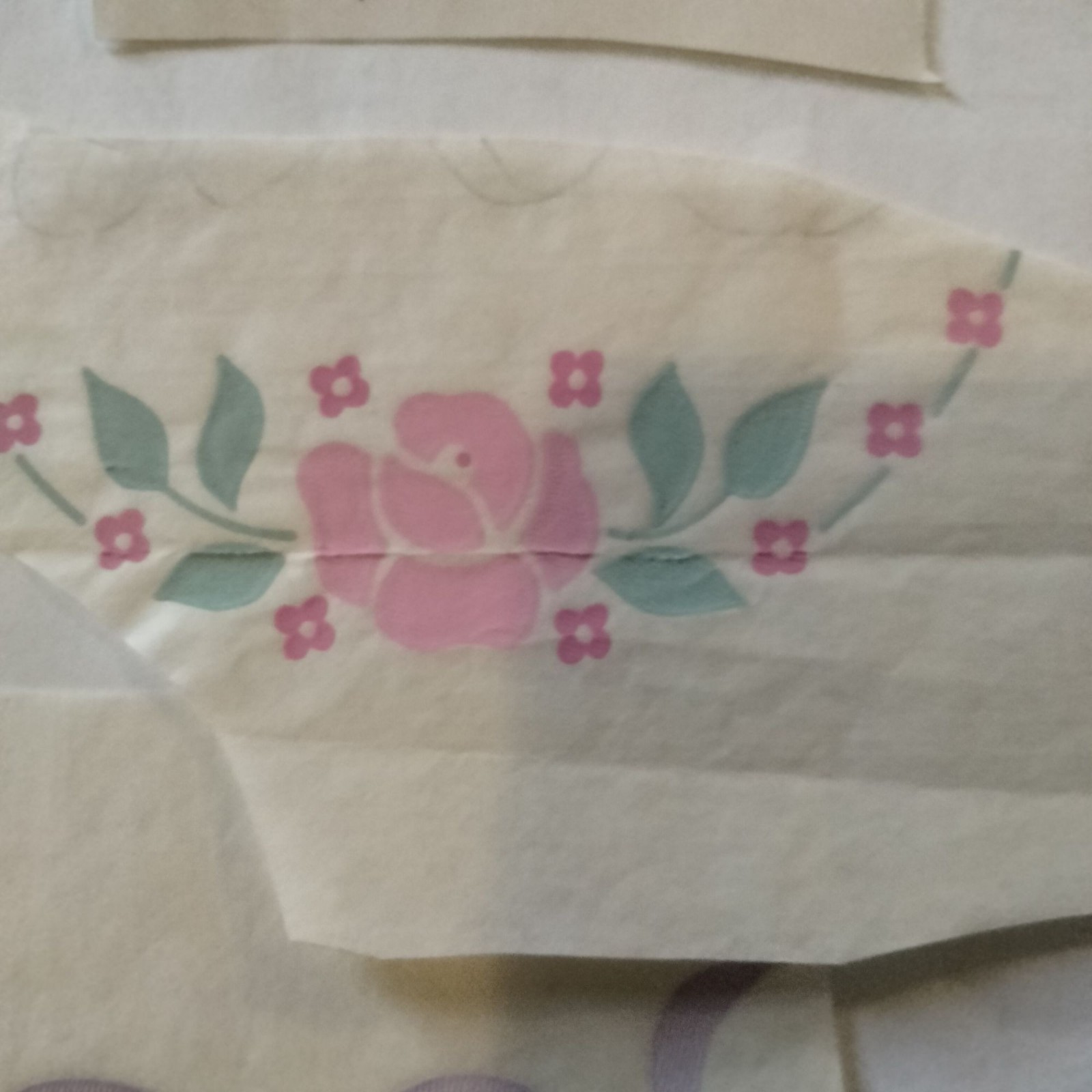Floral Iron On Decal Pink Flower Peony Lavender Bow Lot 4