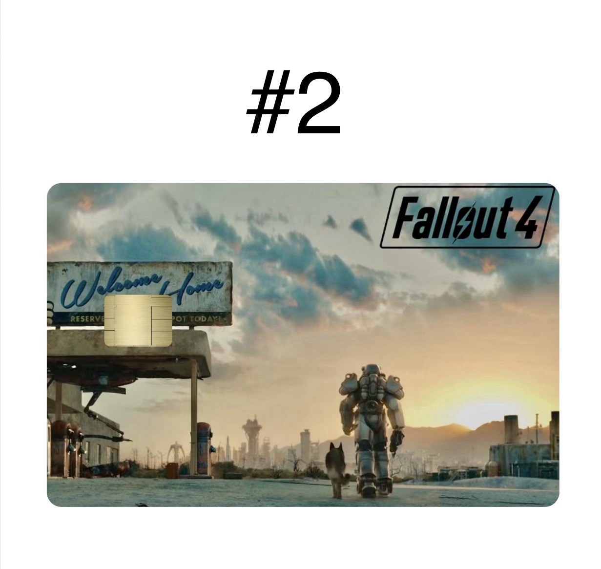 2 Fallout 4 Premium Bank Card Vinyl Skins Small Chip. Choose Any 2