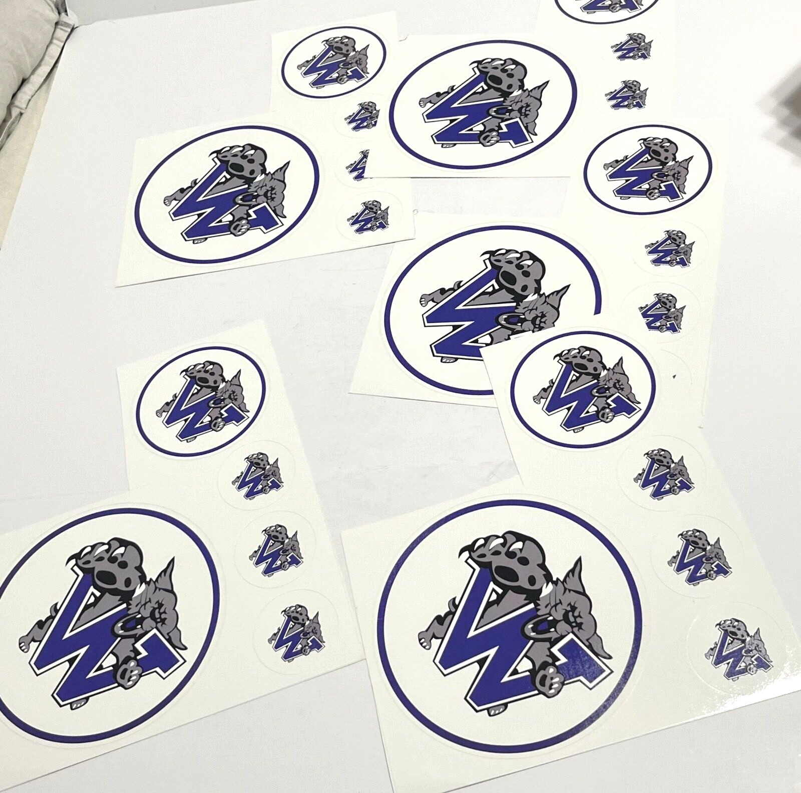 WHEATLEY WILDCATS High School Spirit Wall Clings Stickers Decals Lot of 30 Mixed