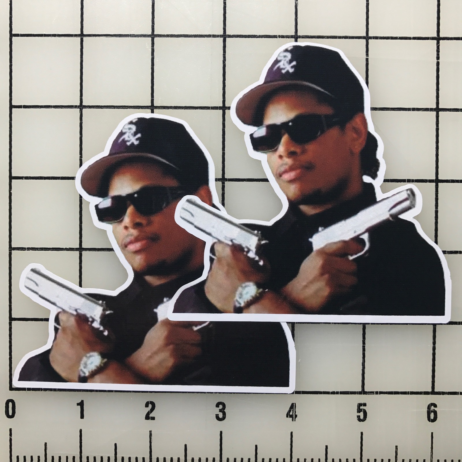 Eazy-E 4" Wide Multi-Color Vinyl Decal Sticker – BOGO