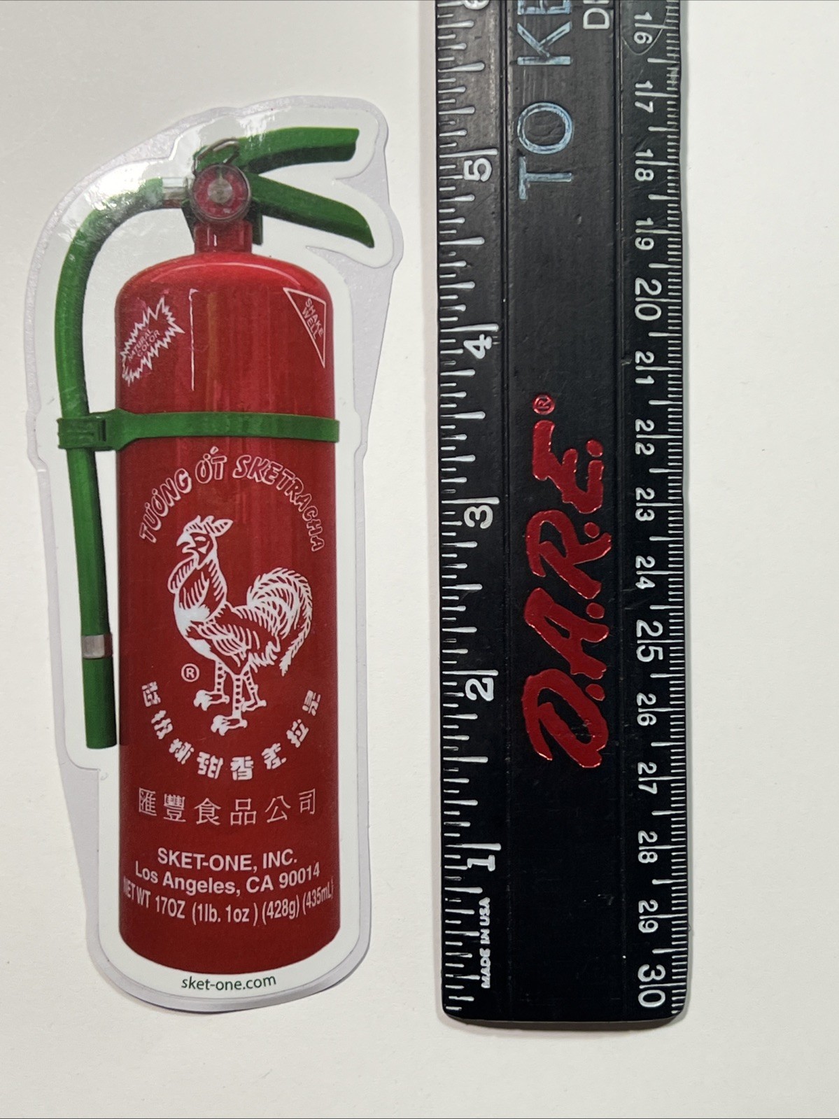 SKET One 5” Sriracha Sauce Fire Extinguisher Vinyl Sticker Graffiti Toys