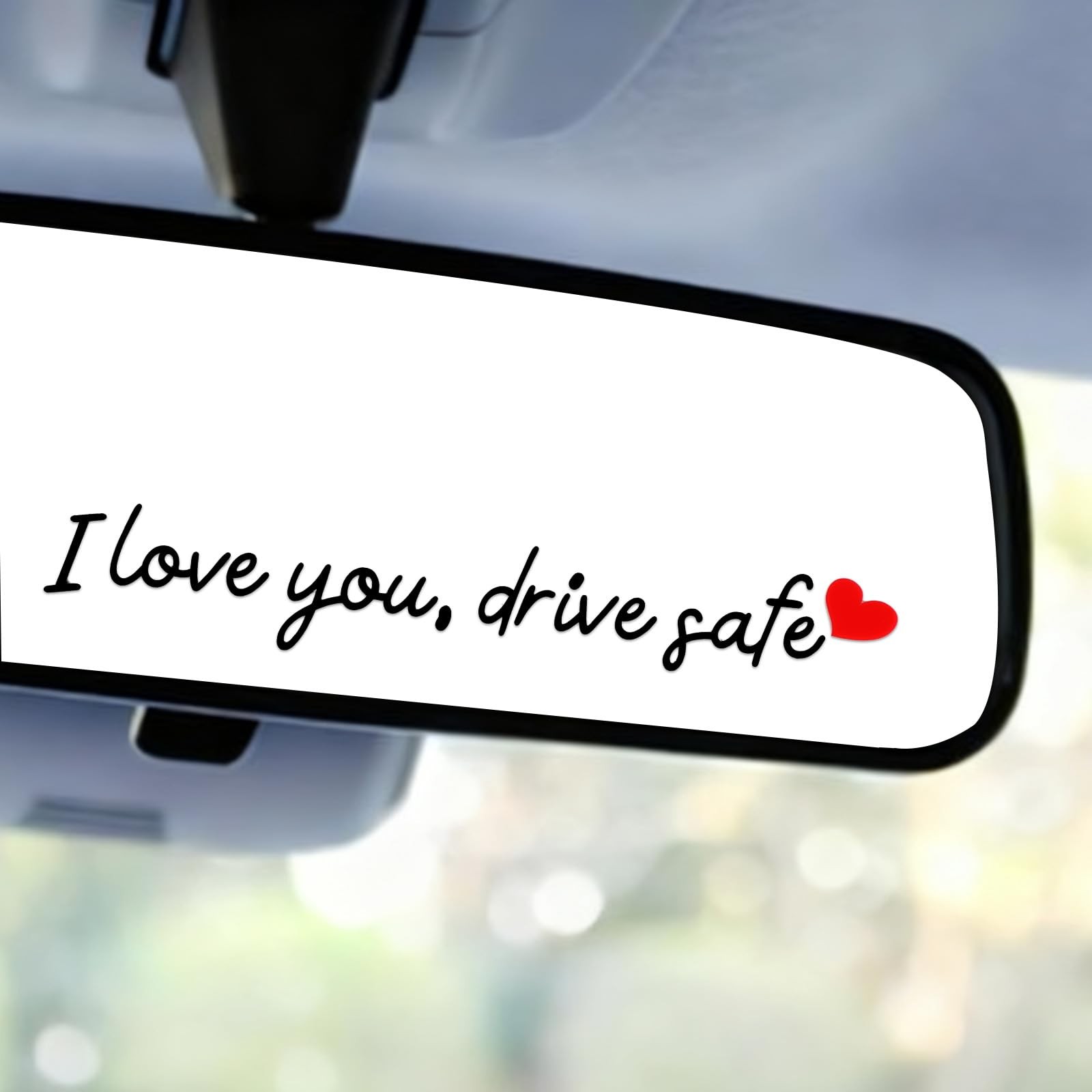 10 Pcs Drive Safe Mirror Stickers Funny Vinyl Car Accessories for Men & Women