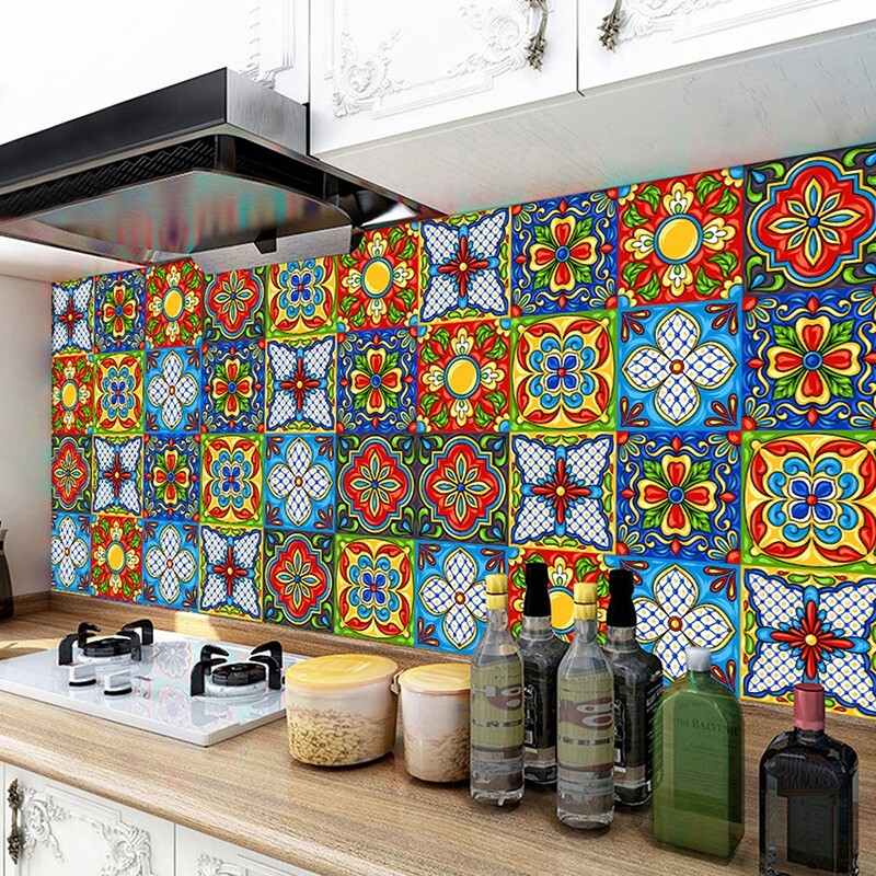 20 X Mexican Peel & for TILE er Mosaic Backsplash Decor