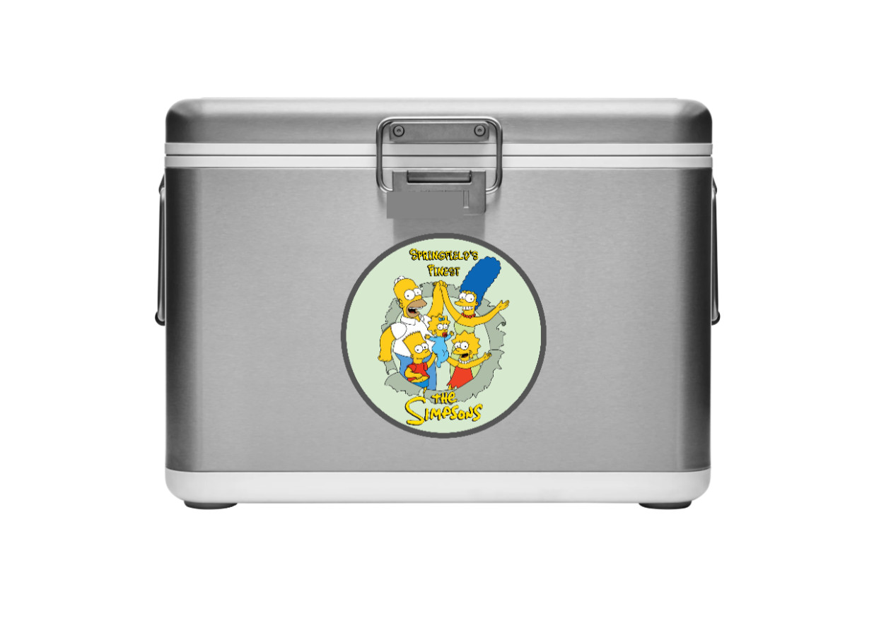 The Simpsons "Springfield's Finest" – 4" Handmade Vinyl Decal Vehicle Cooler 26