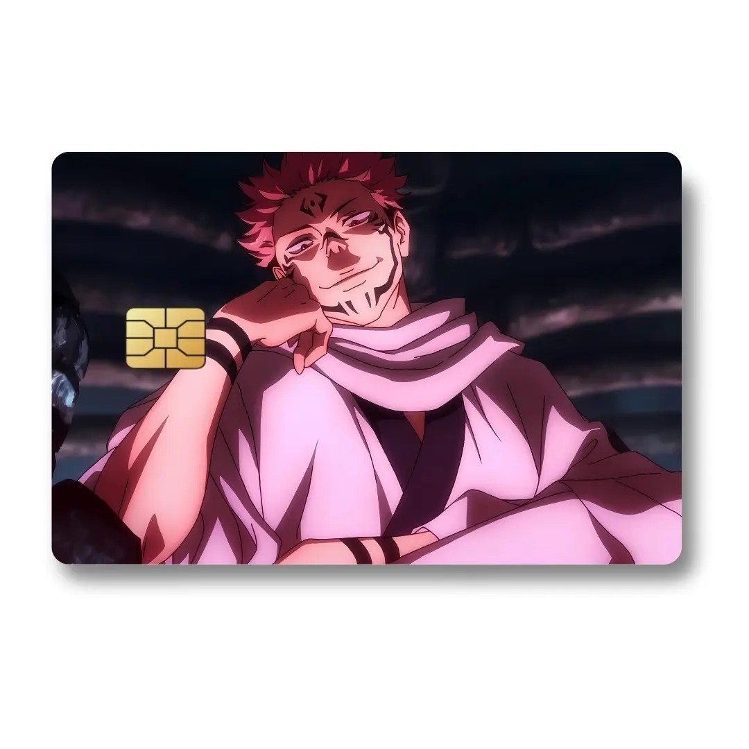 Jujutsu Kaisen Custom Decal Credit Card Cover Vinyl Skin Sticker Anime Lover Gif