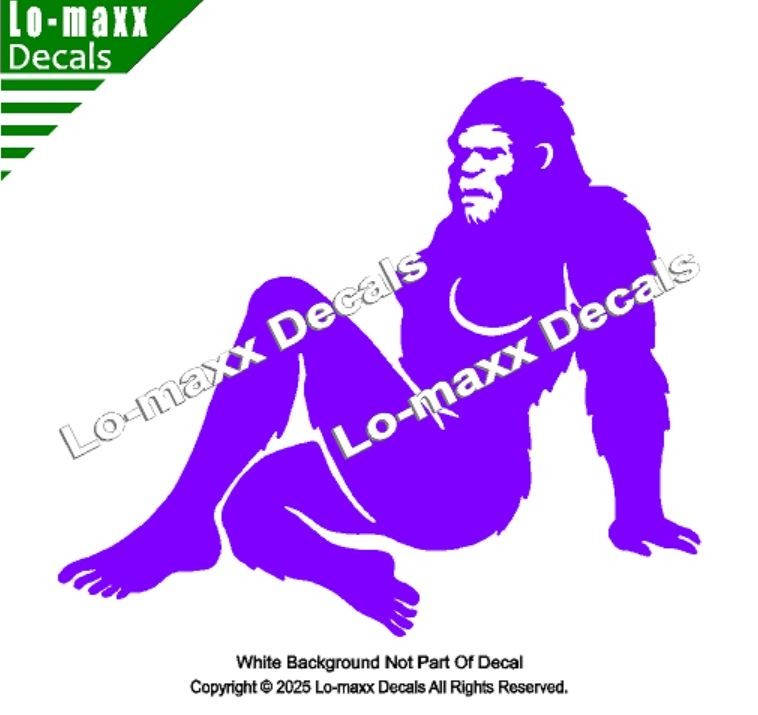 Sassy Squatch Bigfoot Vinyl Decal Funny Die Cut Sticker for Car Laptop Toolbox