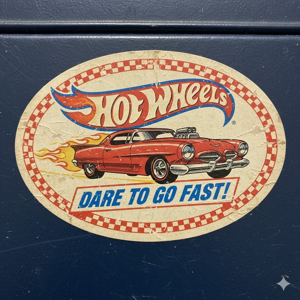 Hot Wheels Decal Sticker Phone Laptop 3×4