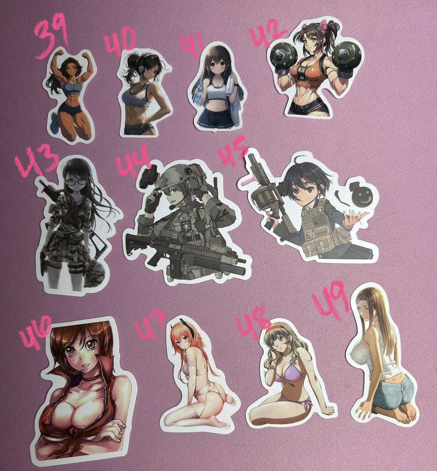 waifu lewd sexy girl stickers – 24