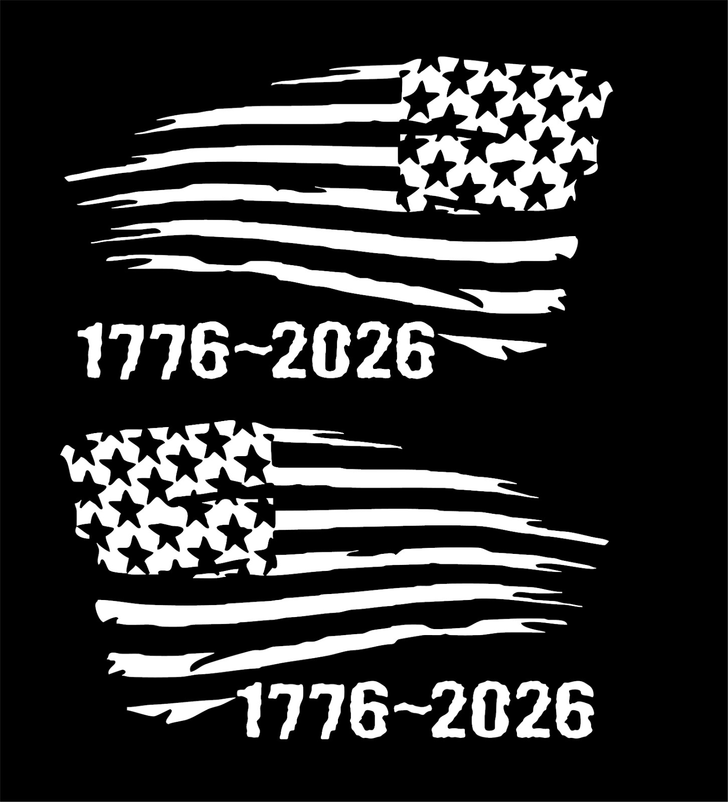 America 250 1776-2026 5" Vinyl Stickers Right & Left 2 Pack 20 Different Colors