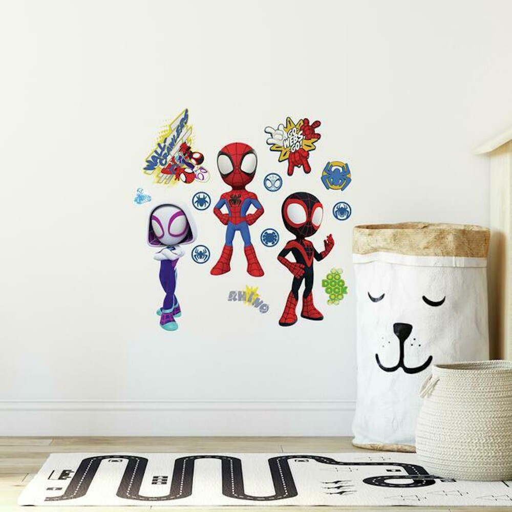 Spidey and His Friends Peel & Stick Wall Decals Marvel Kids Room Wall Stickers