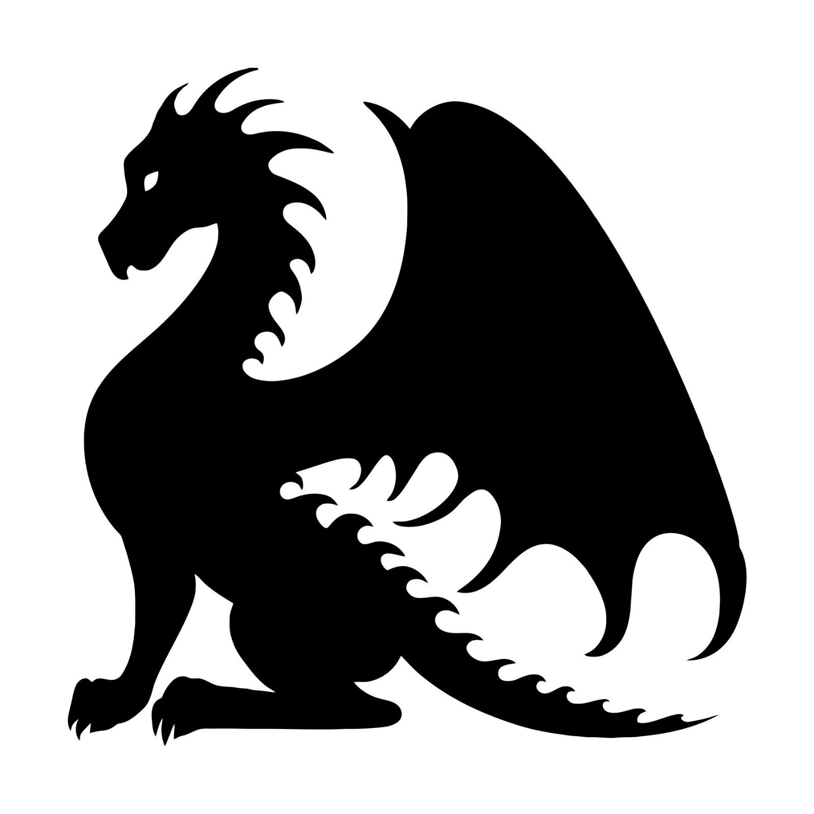 DRAGON Vinyl Decal Sticker – V3- Wyvern Fantasy Folklore Medieval Dungeons Fire