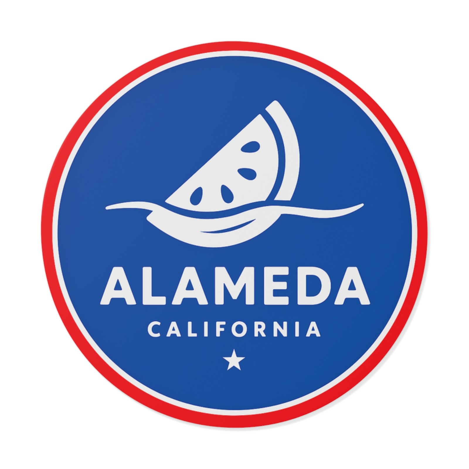 Alameda Watermelon Rock Vinyl Stickers