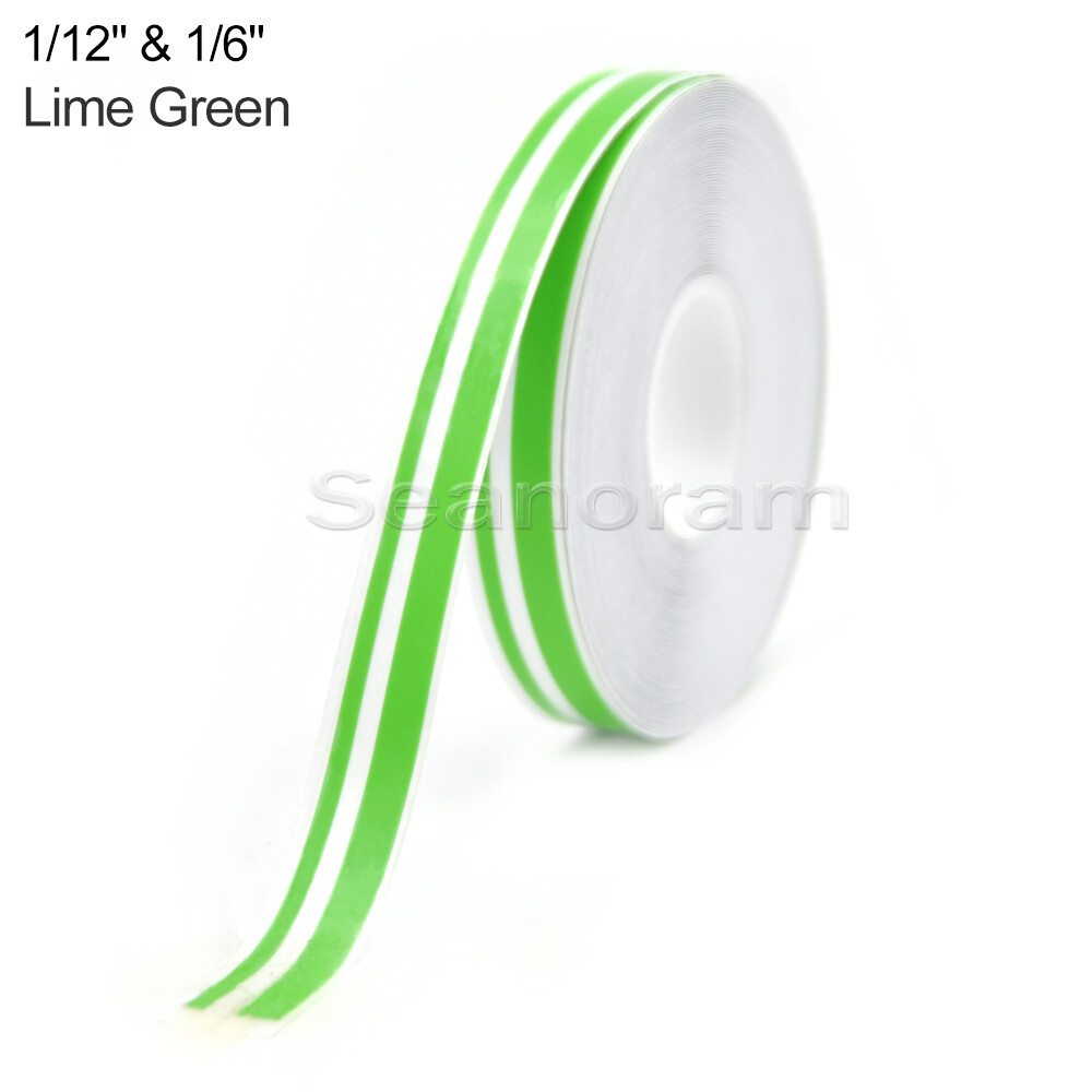 1/12"& 1/6" Lime Green Home Shop Bar Pinstriping Pin Stripe Decal Vinyl Sticker