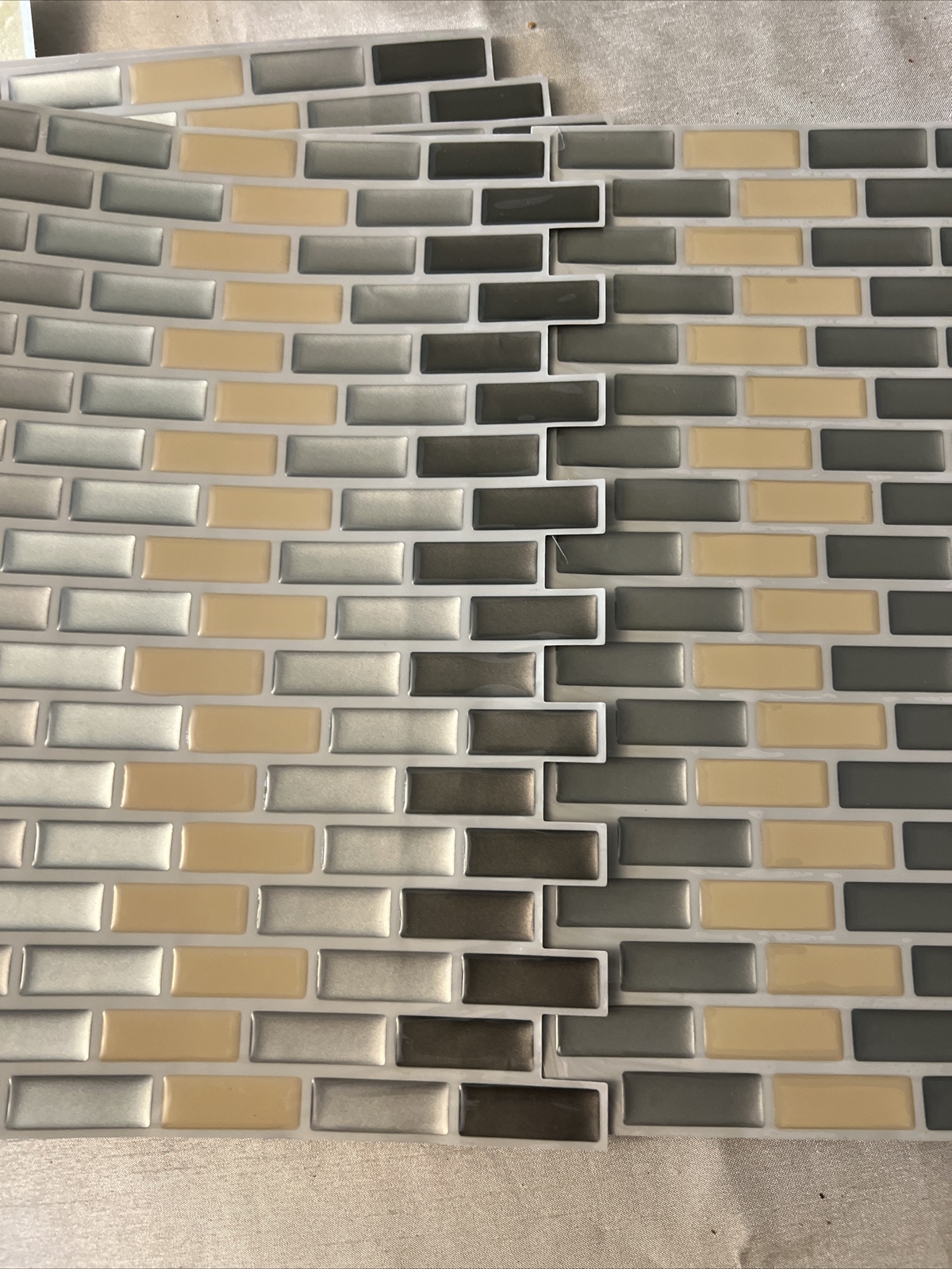 Art3d Self-adhesive Peel and Stick Sink Backsplash Tile, 12" x12"(6 sheets)