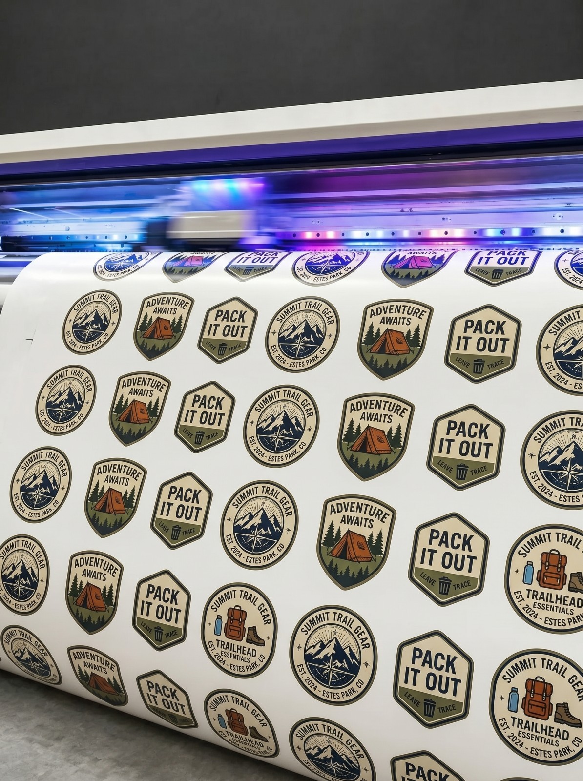 Custom Logo Vinyl Stickers Die Cut Full Color Waterproof Gloss Labels