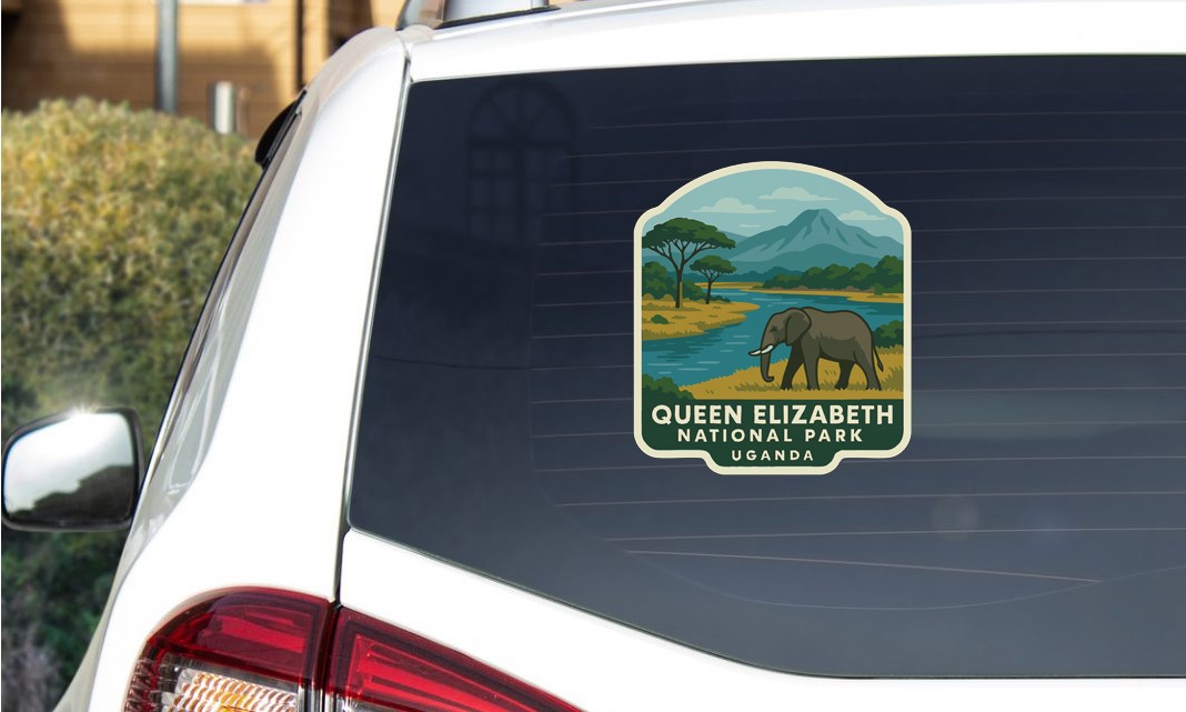 Queen Elizabeth Uganda National Park Sticker Decal Vinyl Die-Cut World