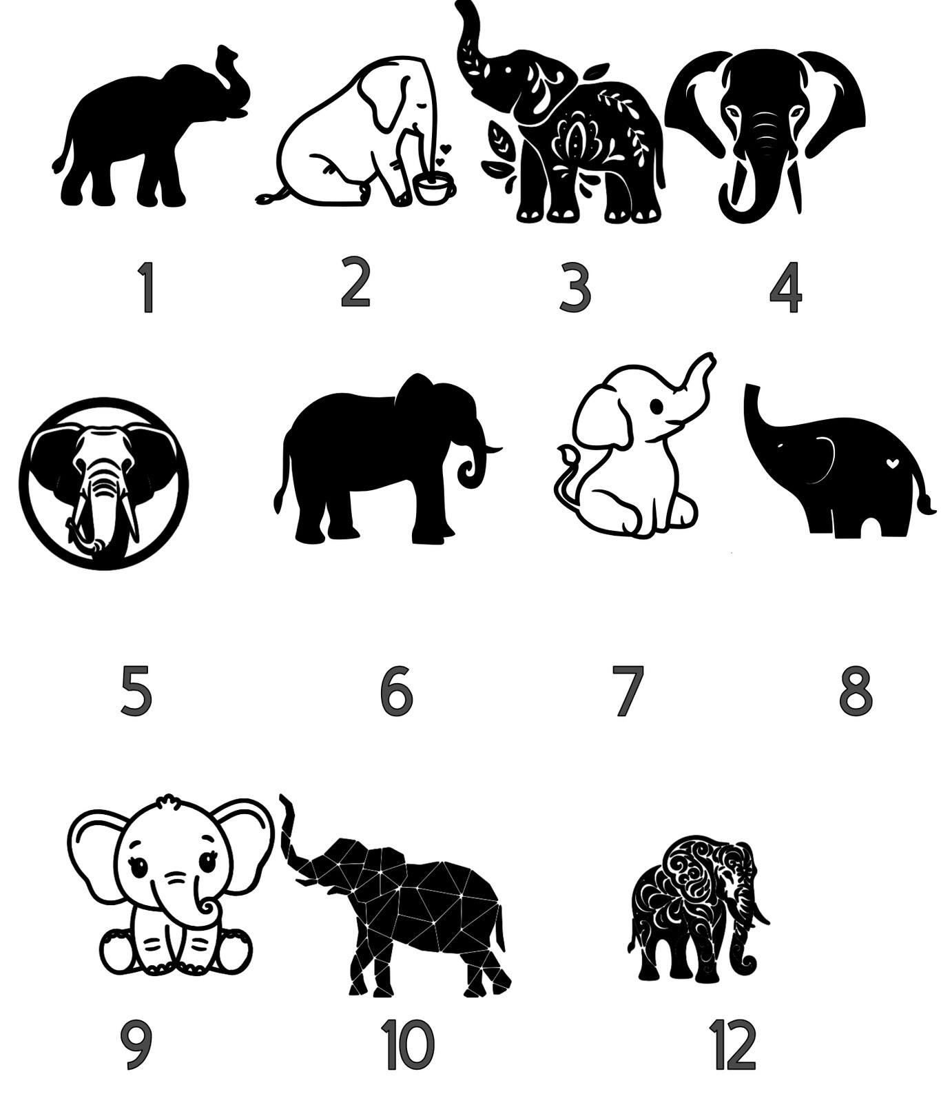 Safari Animal Vinyl Decal (read description)