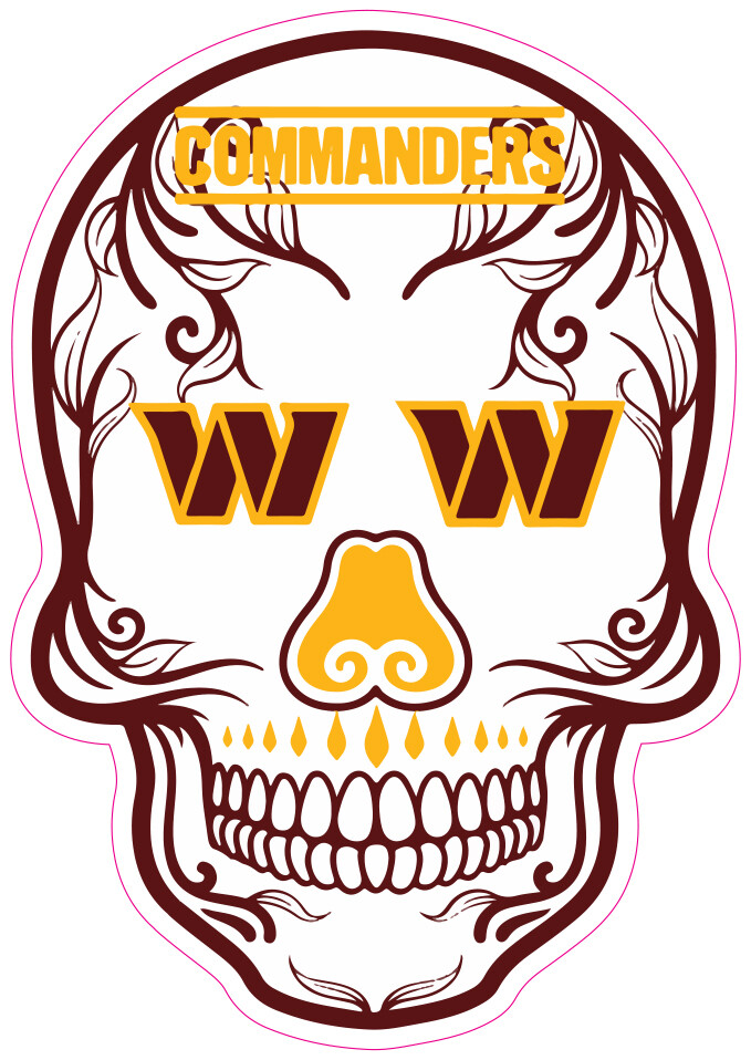 Washington Commanders Football Vinyl Decal Sticker Car Truck Bumper Tumbler Mug