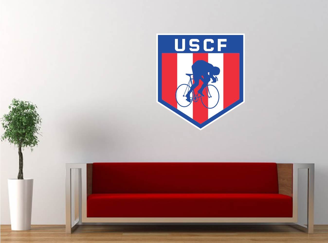 United States Cycling Federation USCF Logo Vinyl Sticker Decal *SIZES*