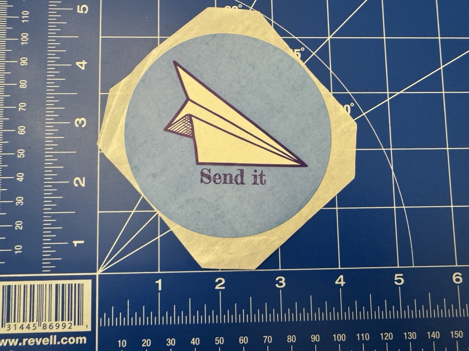 Send It STICKER Decal Pop Culture Skateboard Surfing Clothing Paper Airplane