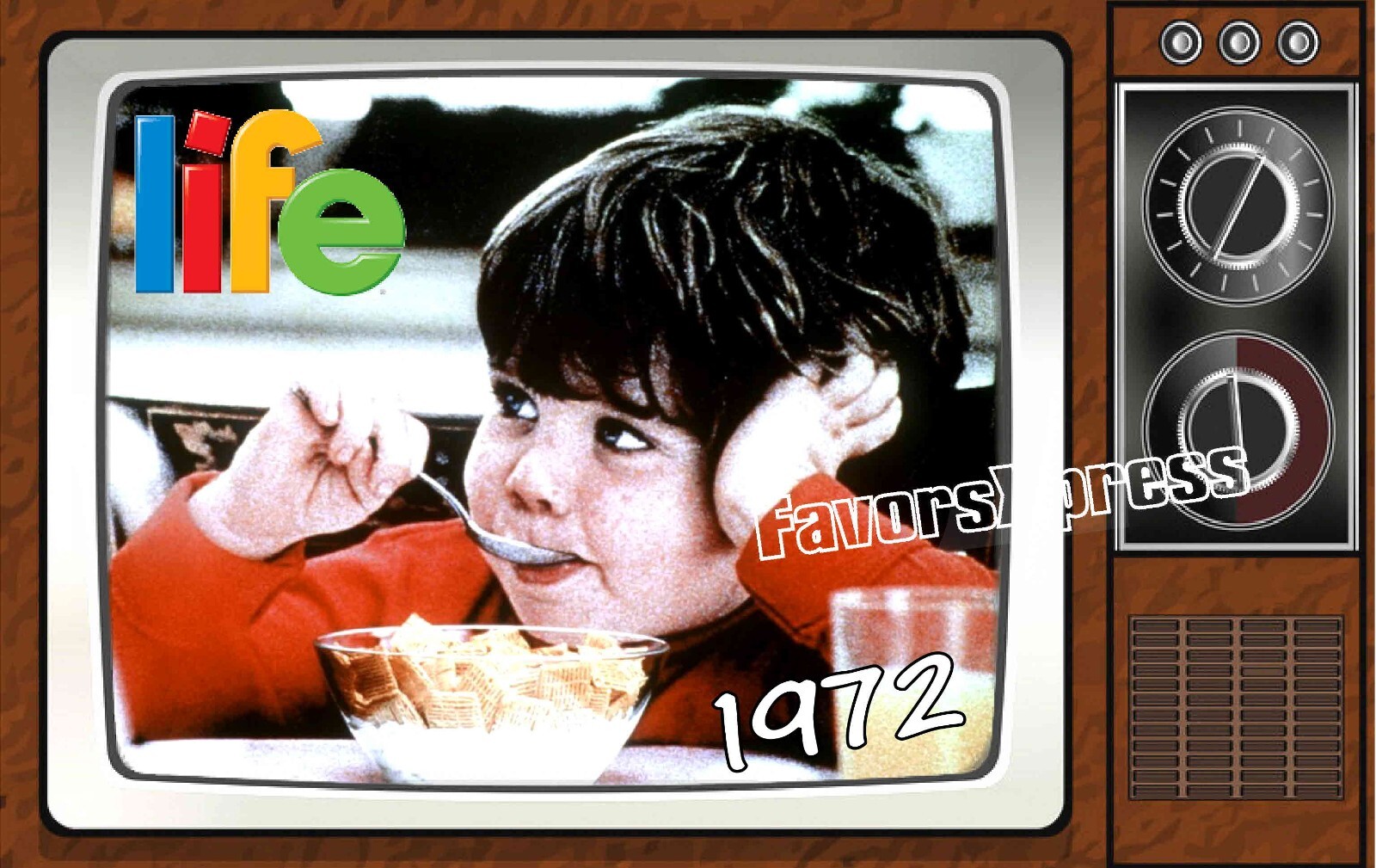 1972 Life Cereal Commercial Classic TV Show PHOTO MAGNET 4 X 2.5 INCHES