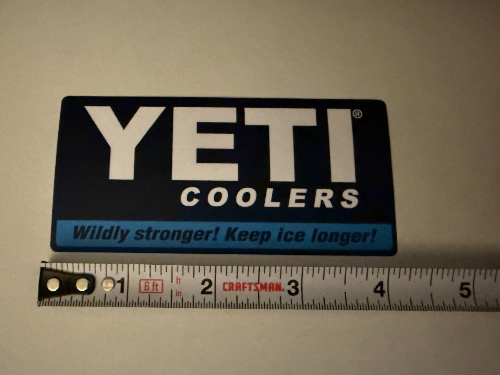 New Yeti Coolers Wildly Stronger! Keep Ice Longer! Sticker