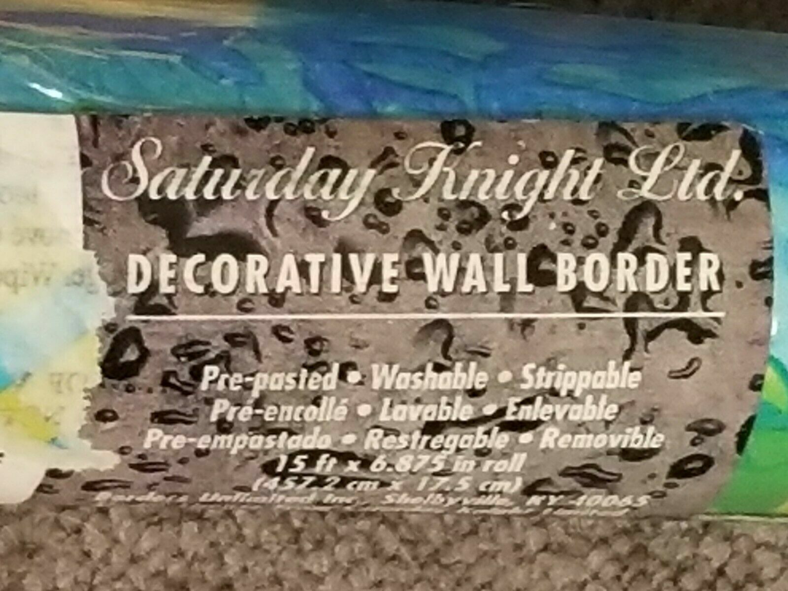 Wallpaper Border Sea Life Saturday Knight LTD 15 ft Pre-pasted Fish Bright Color