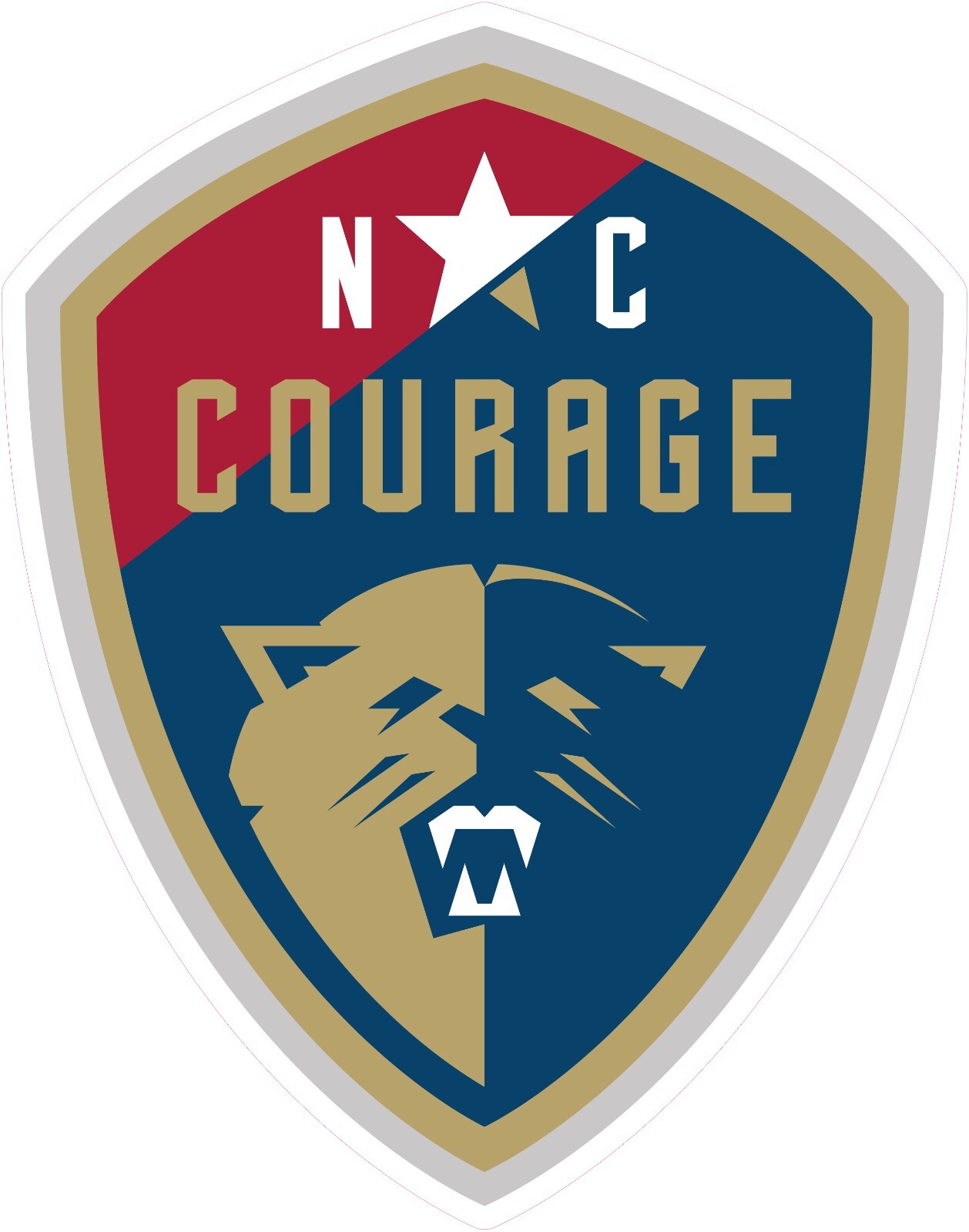 North Carolina Courage Womens Soccer Vinyl Decal Sticker Car Truck Bumper Laptop