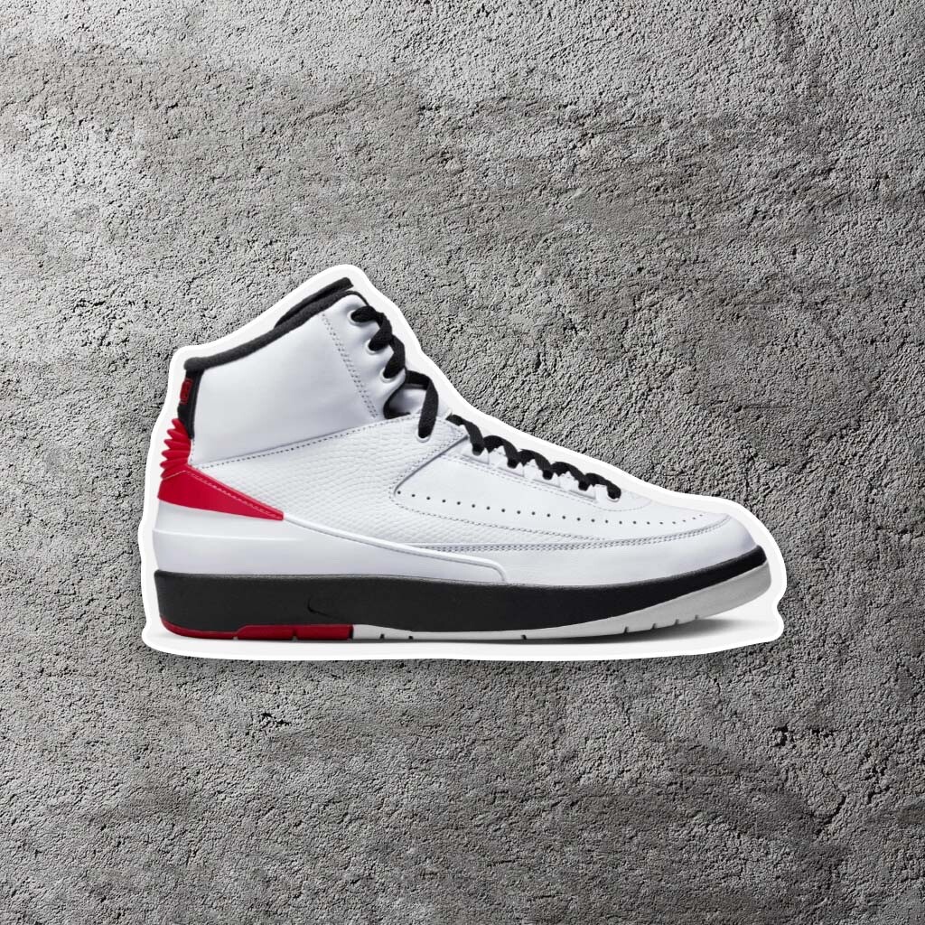 Jordan 2's Vinyl Sticker 4" Wide – Includes Two Stickers