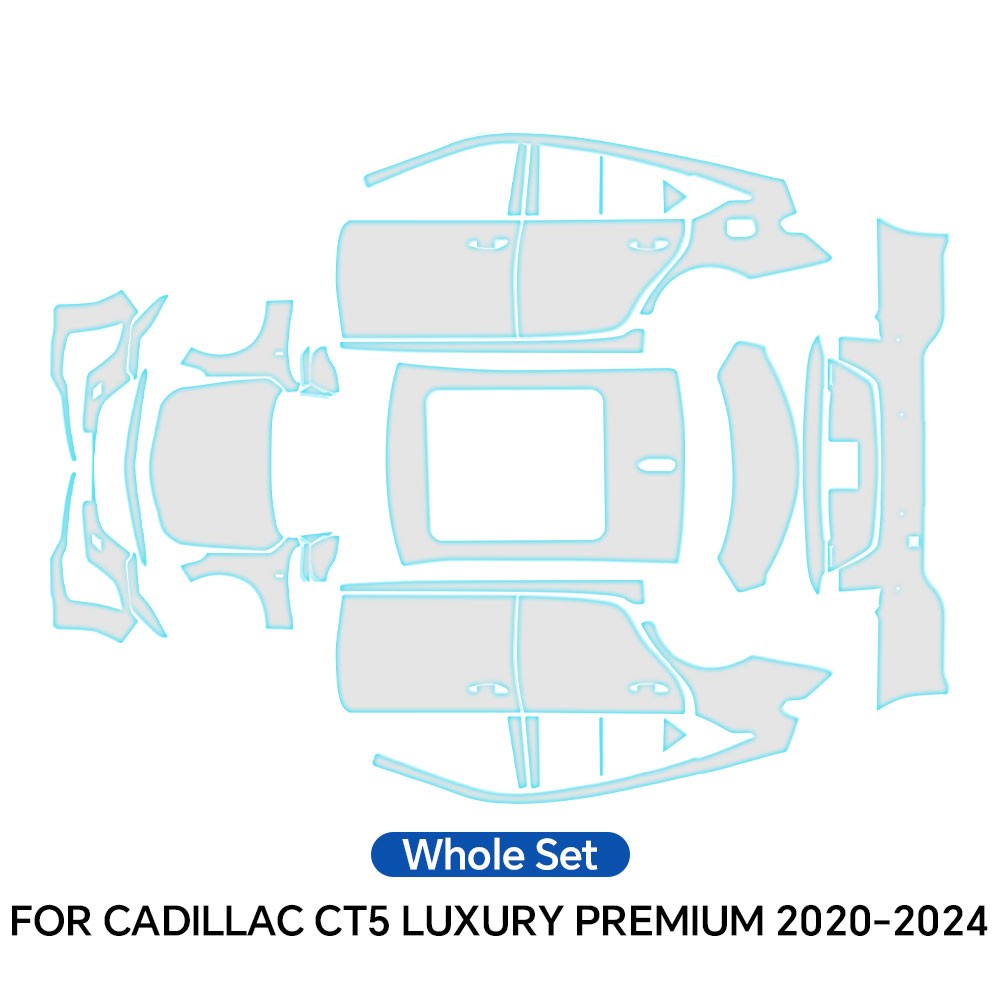 For Cadillac CT5 Luxury Premium 20-24 Full Car Precut Paint Protection Film PPF