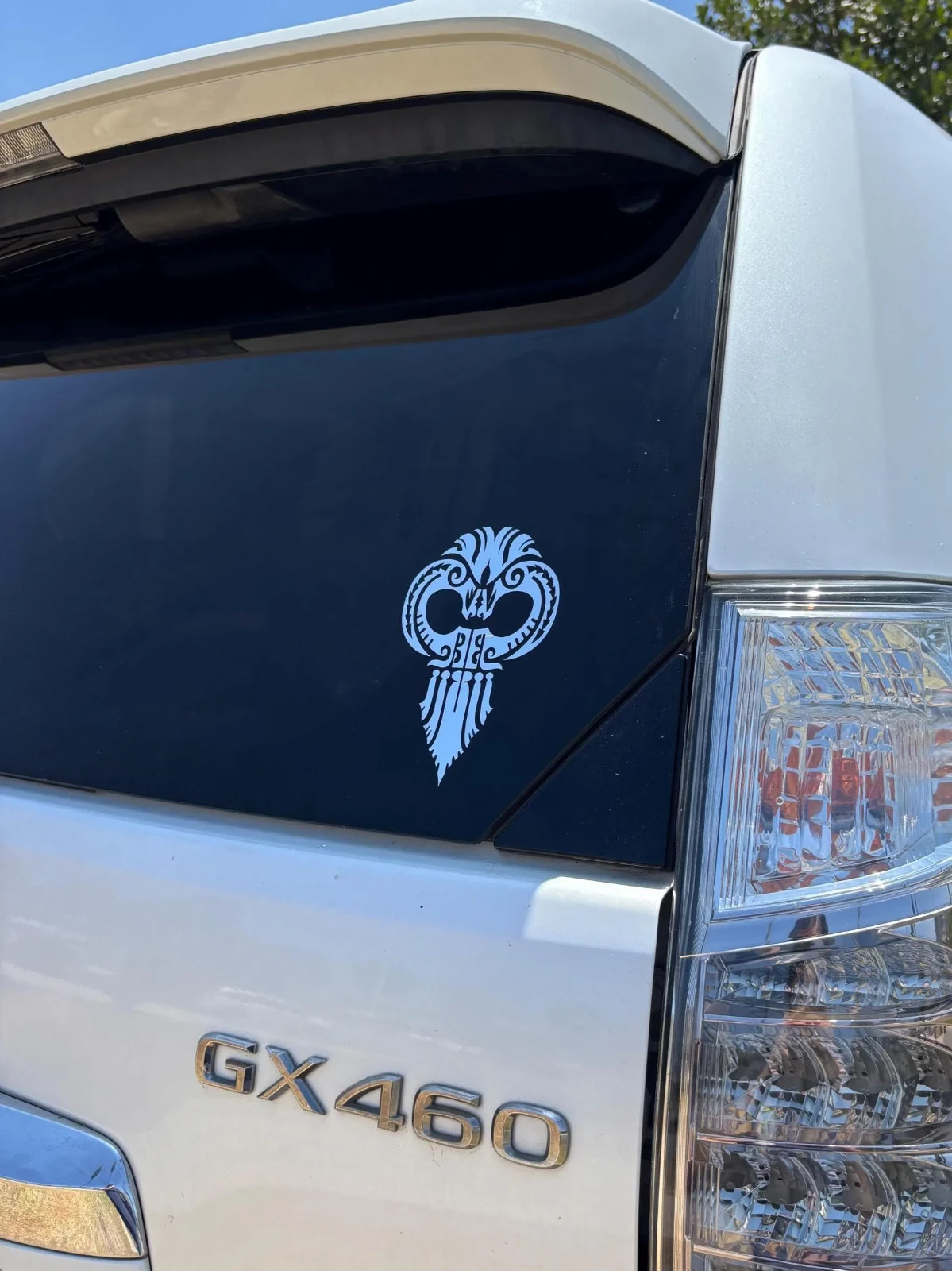 Hawaiian 6" Chrome Ikaika Warrior Helmet Vinyl Car Truck Window Decal Sticker