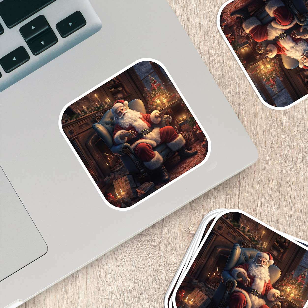 Santa Claus Vinyl Sticker – Bring the Magic of Christmas Anywhere