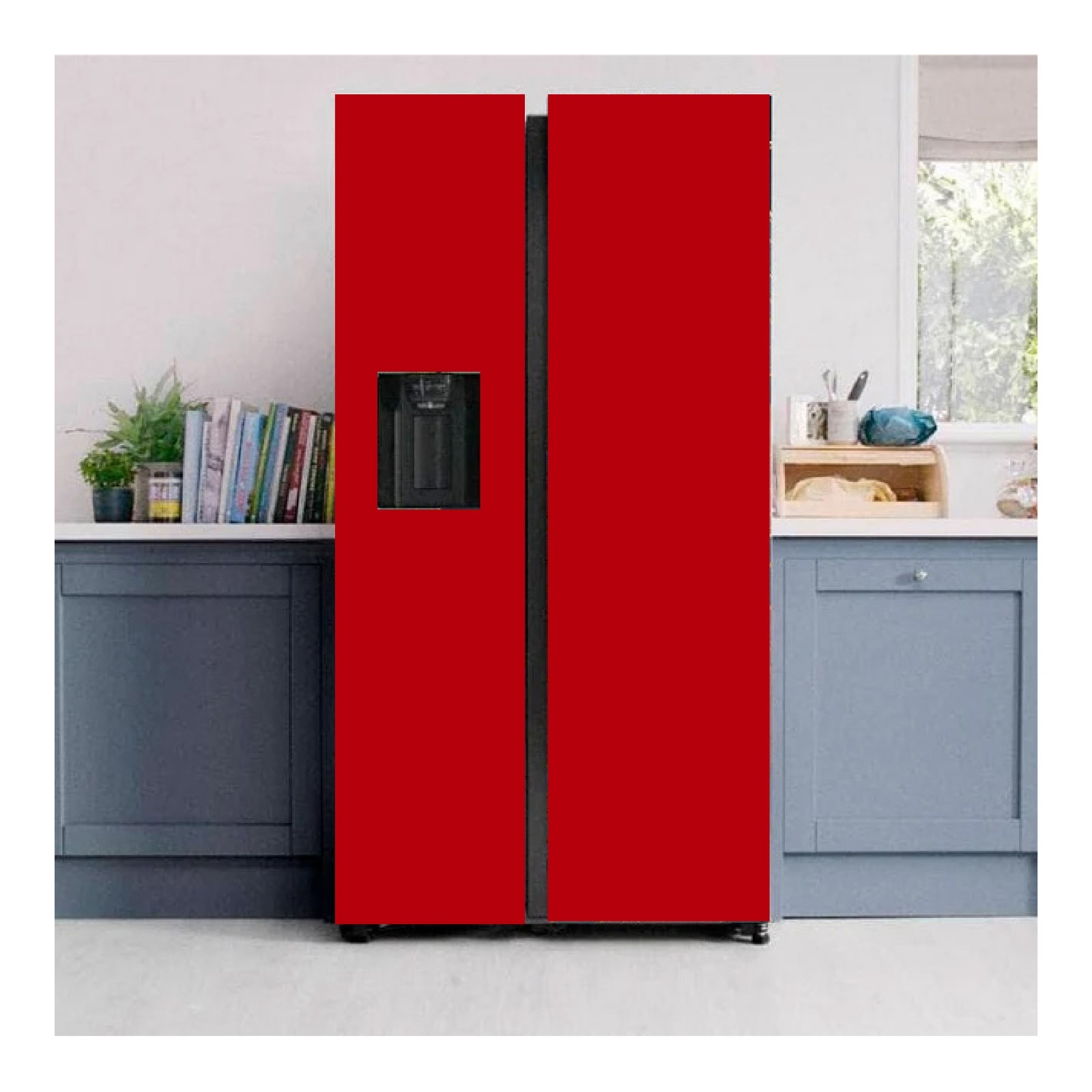 Vintage Retro Style Fridge Wrap Refrigerator Vinyl Decal