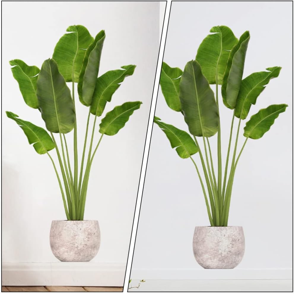 VOSAREA Green Plant Wall Decals 3D Potted Stickers 90X40CM,