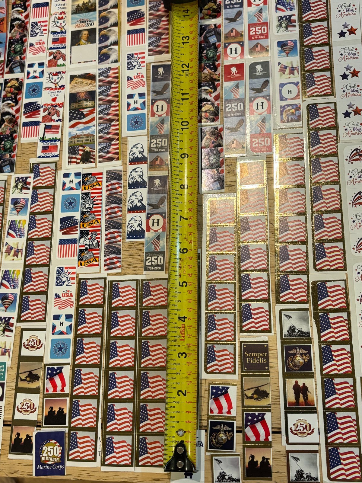 Patriotic Sticker Lot – Charity Organizations – SMALL Size – Large Quantity
