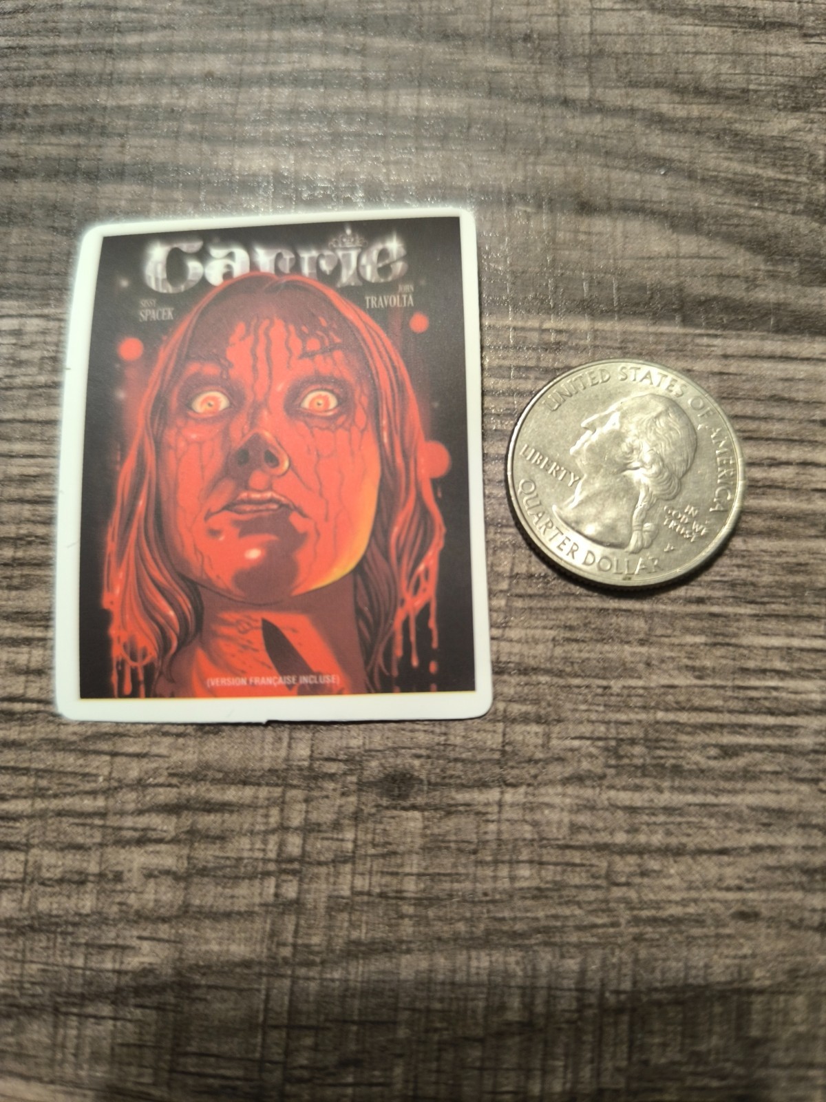 Carrie 1976 Movie Poster Sticker Horror Sissy Spacek Halloween Bloody Scary New!