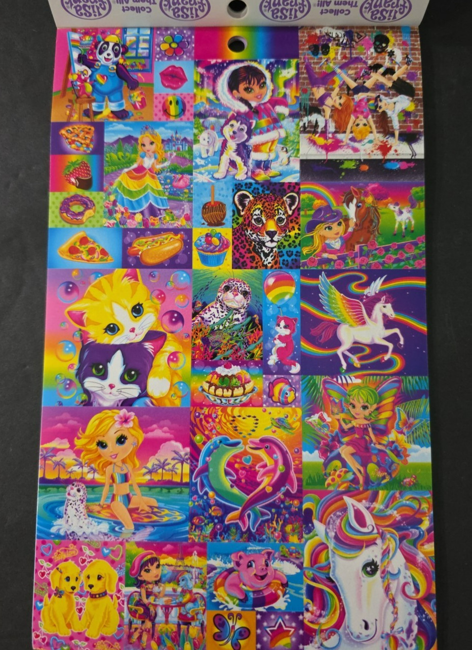 New Complete LISA FRANK The 2nd Official Collectors Set 1,850 Stickers Book