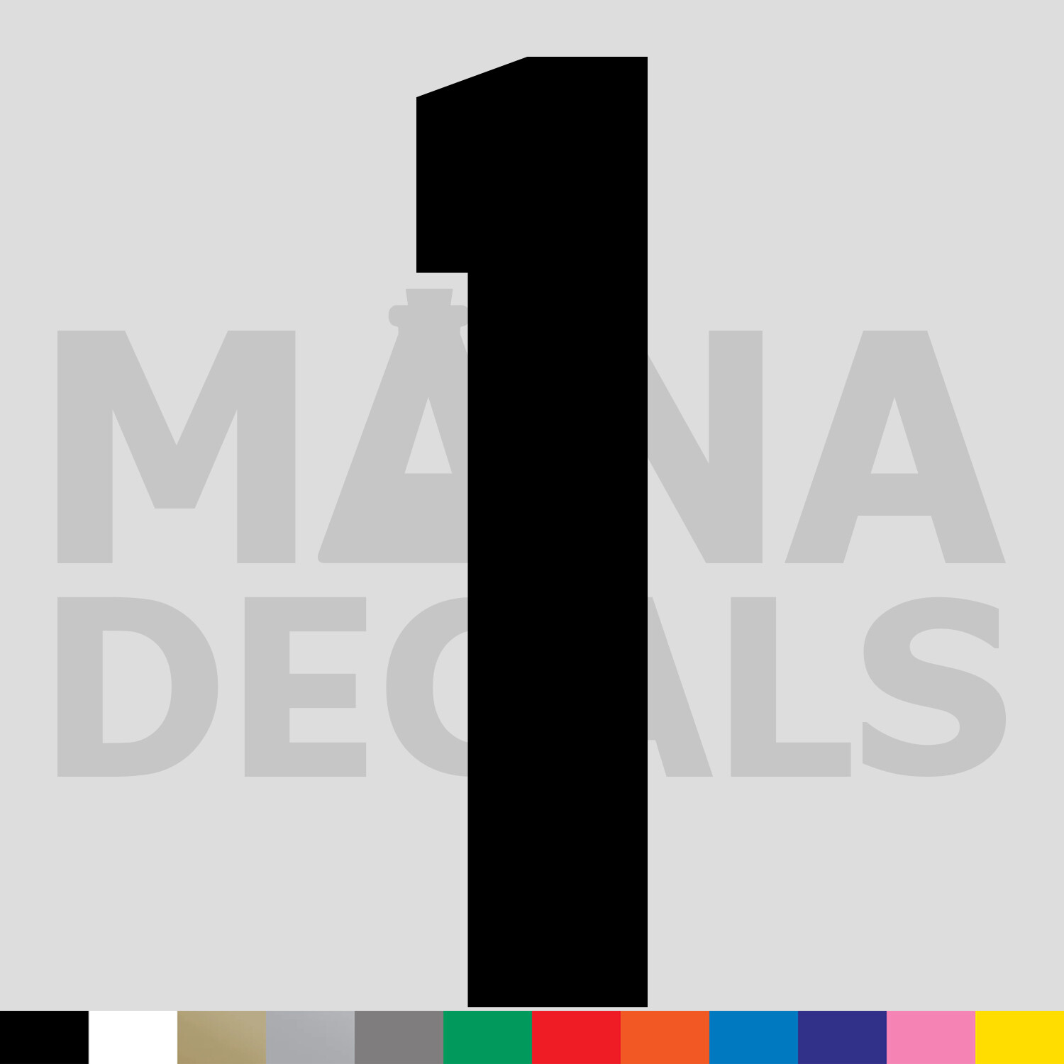 Number One 1 Vinyl Die Cut Decal Sticker – Jersey Sport Athlete