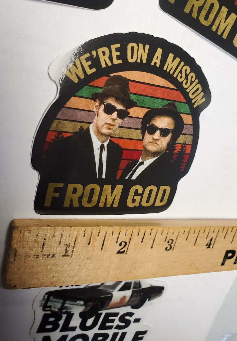 MISSION FROM GOD BLUES BROTHERS STICKERS VARIETY PACK LOT OF 3