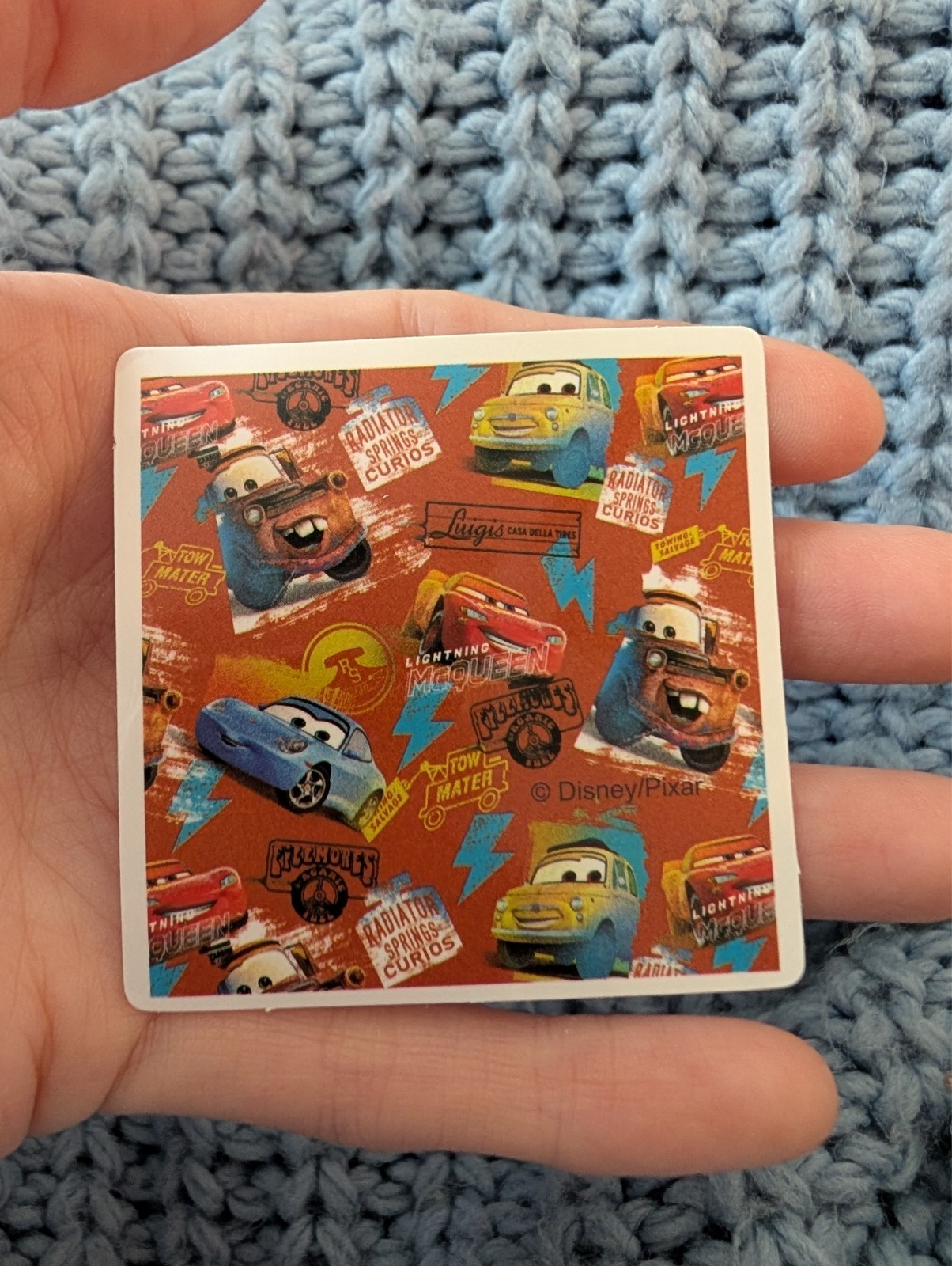 Cars, Pixar, Sticker, Disney, Lightning McQueen, Mater, Sally, Doc Hudson