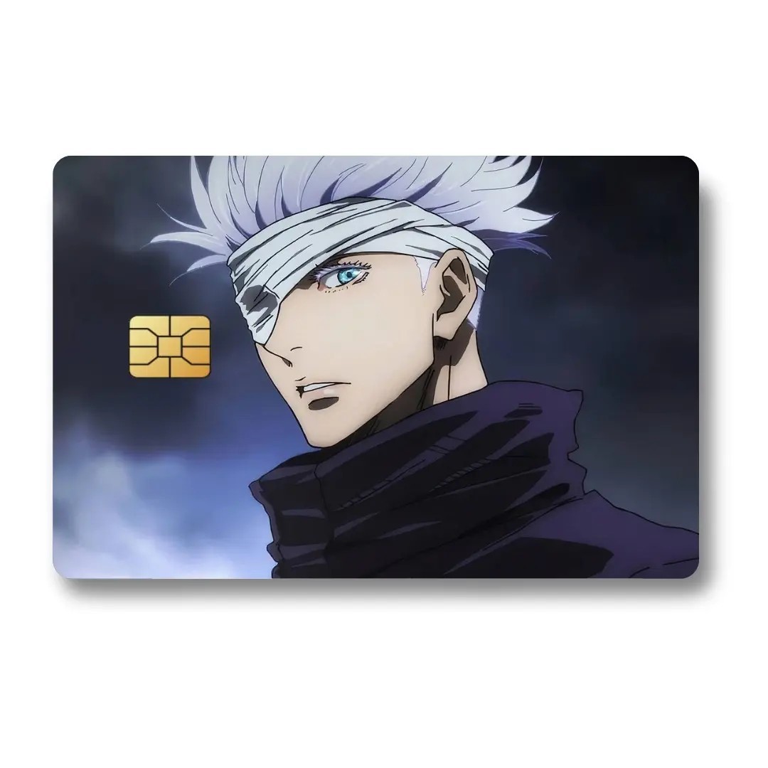 Jujutsu Kaisen Custom Decal Credit Card Cover Vinyl Skin Sticker Anime Lover Gif