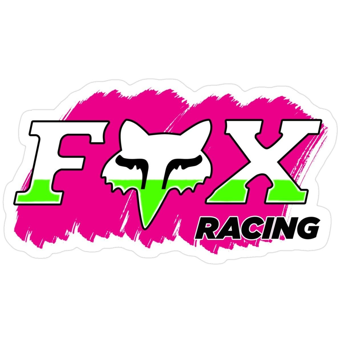 Pink xof Racing Sticker Decal Laptop Wall Mirror Cup Tumblr Locker Bin