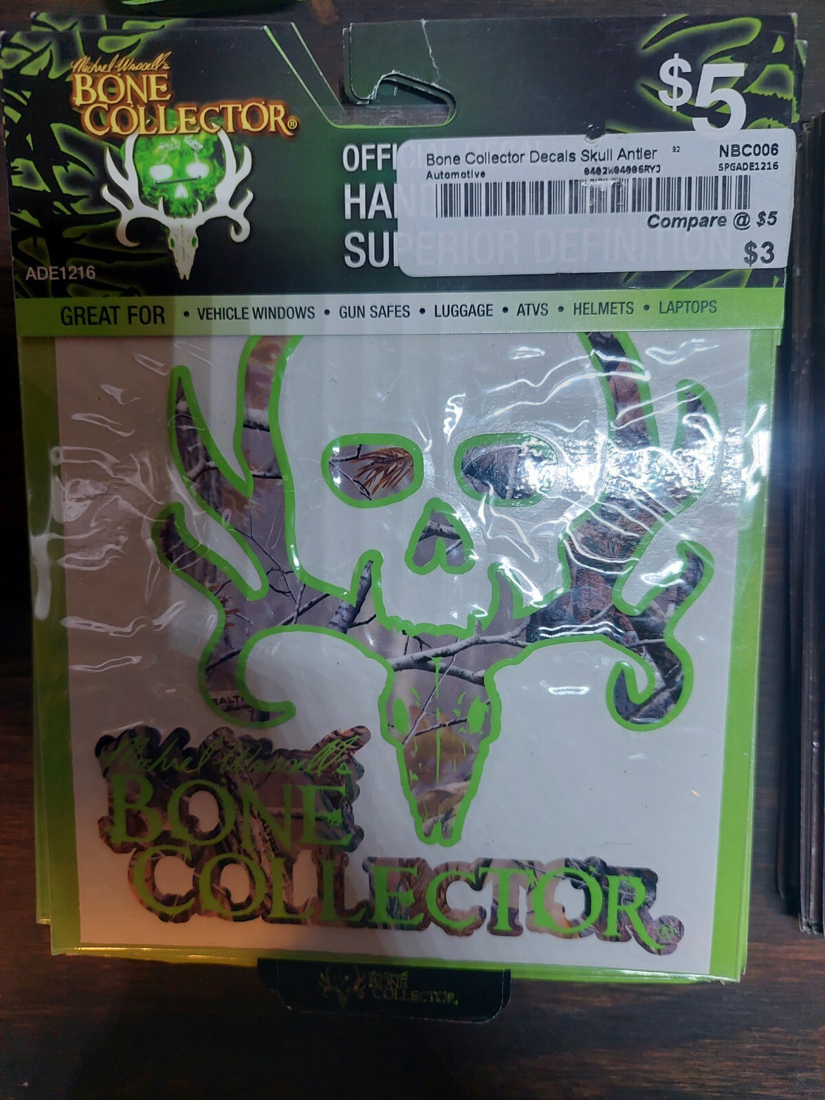 @Vinyl Decal 5" Hunting, Fishing, Realtree, Bone Collector Car Truck Window New@
