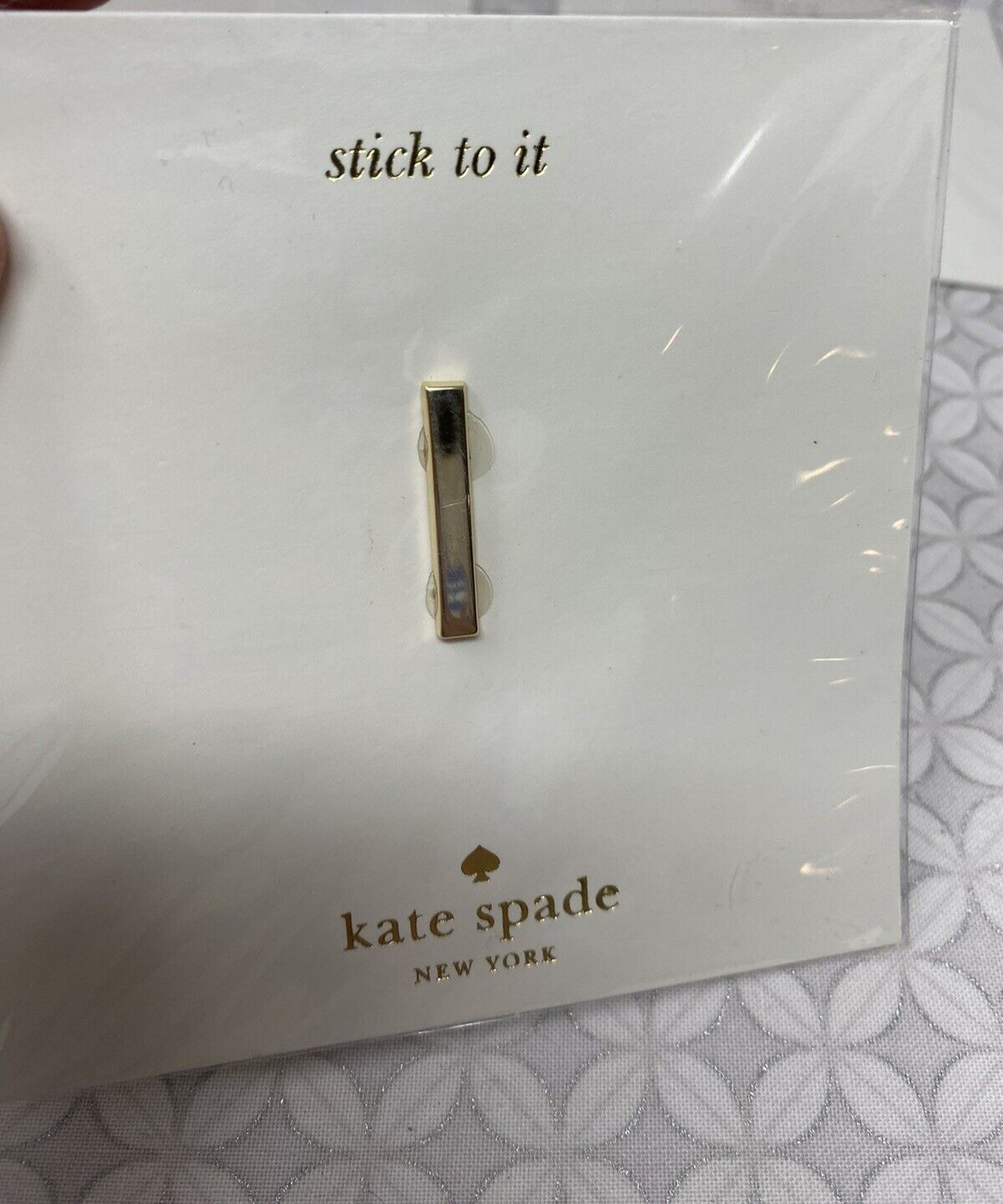 Kate Spade Letter Initial Stick To It Sticker Accessory M I R Gold Tone Set