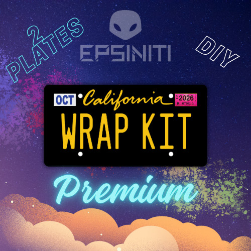 Daffodil Yellow Gloss California Plate Wrap DIY Kit