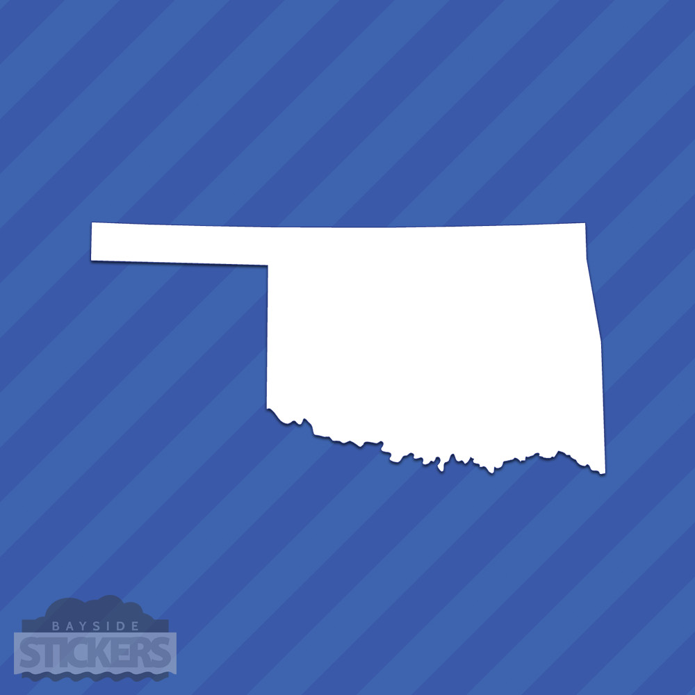 Oklahoma OK State Outline Vinyl Decal Sticker