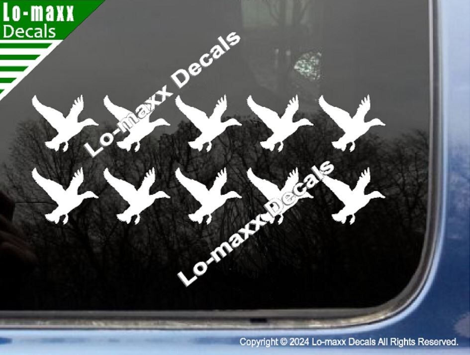 Duck Hunter Kill Markings Hunting Car Truck SUV Premium Quality Vinyl Decal