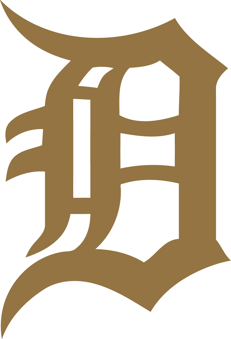 Detroit Tigers Old English D – Vinyl Decals Various Colors & Sizes!
