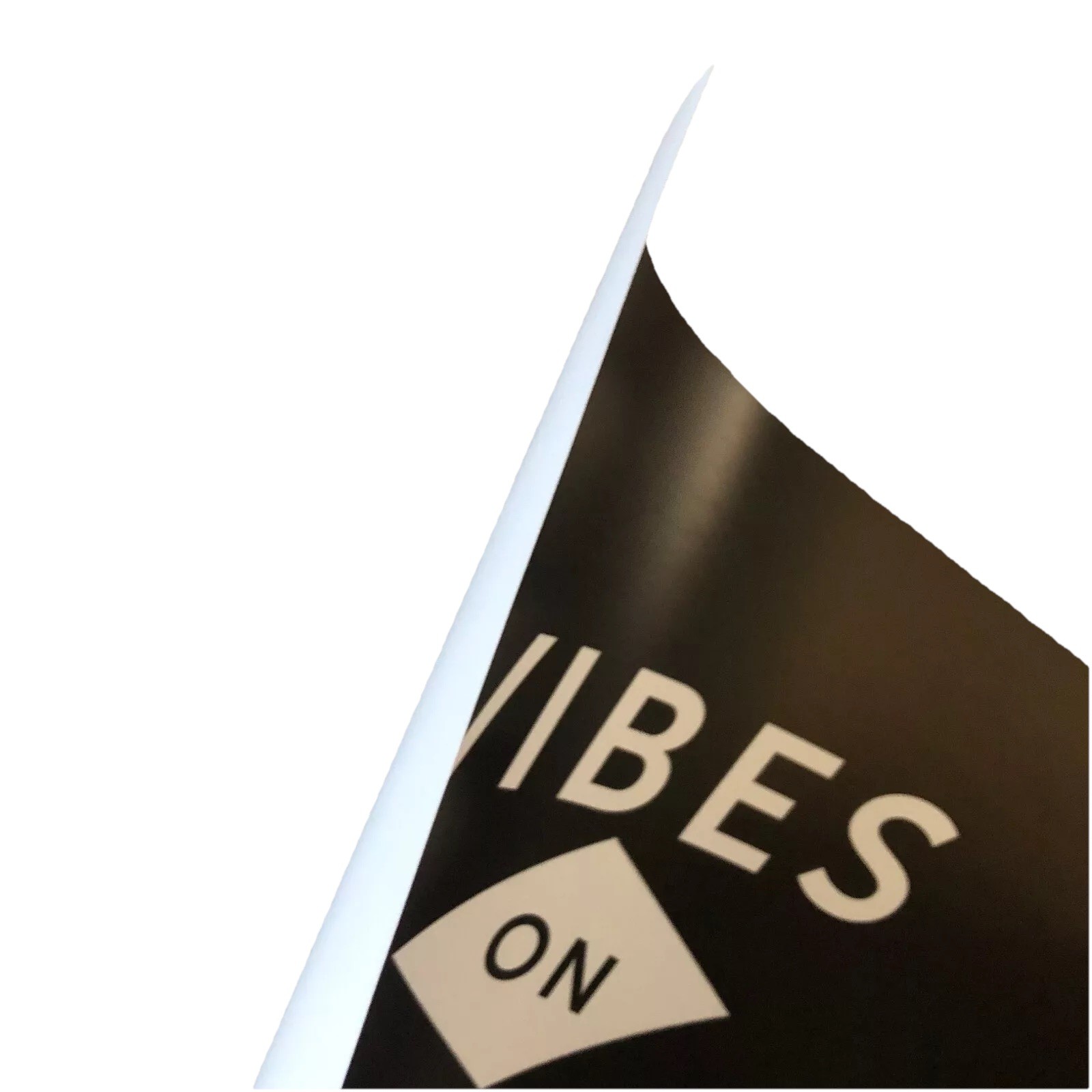 new 11×14” black & white VIBES on vibes matte art poster print mini Original