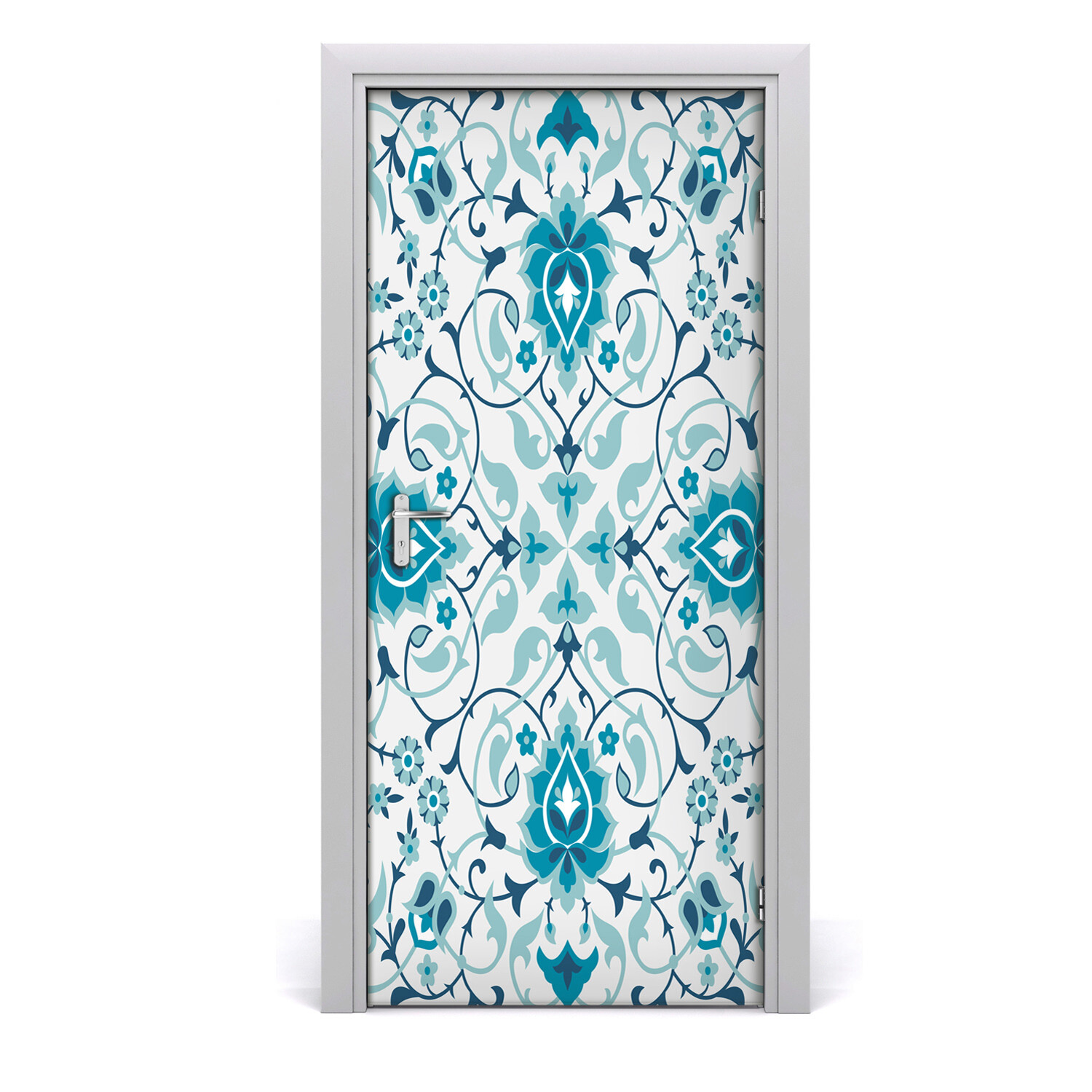 3D Home Art Door Wall Self Adhesive Removable Sticker Flowers Arabic pattern